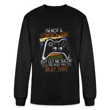 Computers Video Game Convention - Men's Long Sleeve T-Shirt - black - Front