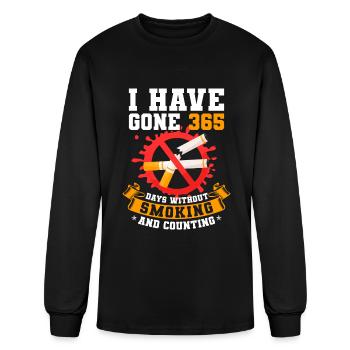 Cigarette Smoking No Smoking - Men's Long Sleeve T-Shirt - black - Front