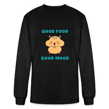 Good food, good mood - Men's Long Sleeve T-Shirt - black - Front