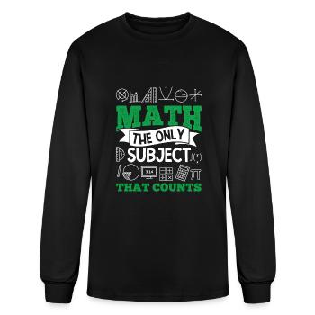Math Teacher - Men's Long Sleeve T-Shirt - black - Front