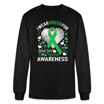 Spinal Cord Injuries Awareness - Men's Long Sleeve T-Shirt - black - Front