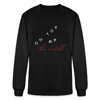 world top - Men's Long Sleeve T-Shirt - black - Front