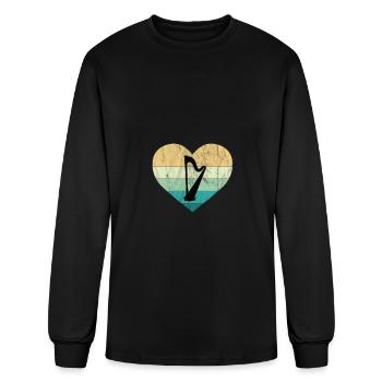 Ireland - I Love Irish Harp - Men's Long Sleeve T-Shirt - black - Front