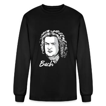 Johann Sebastian Bach Guess Who's Bach Motiv - Men's Long Sleeve T-Shirt - black - Front