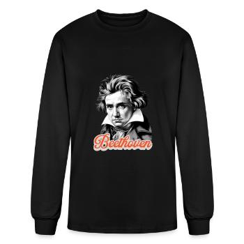 Composer Beethoven Portrait Classical Music - Men's Long Sleeve T-Shirt - black - Front