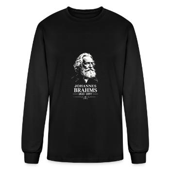 Johannes Brahms Composer Conductor Pianist - Men's Long Sleeve T-Shirt - black - Front
