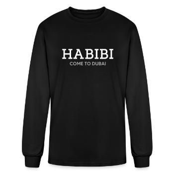 Habibi come to Dubai - Men's Long Sleeve T-Shirt - black - Front
