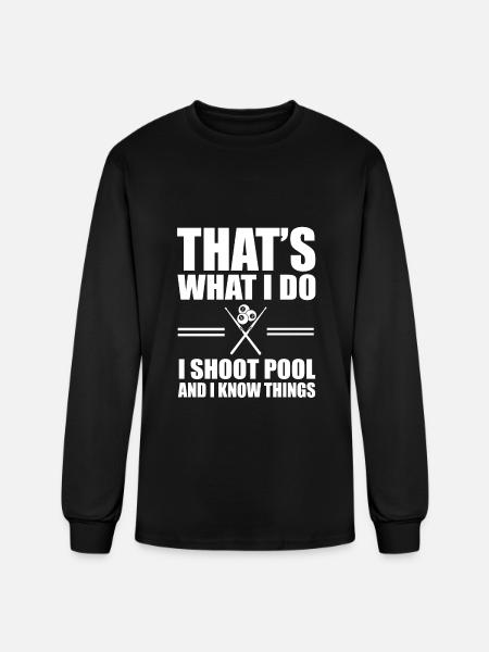 Pool Billiards - Men's Long Sleeve T-Shirt - black