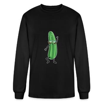Cucumber - Men's Long Sleeve T-Shirt - black - Front