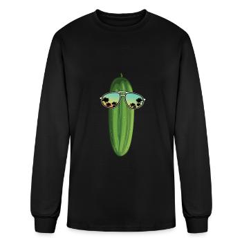 Cucumber - Men's Long Sleeve T-Shirt - black - Front