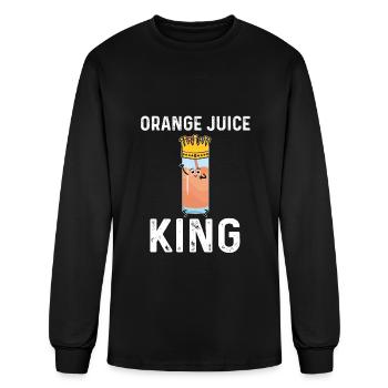 Orange Juice King - Men's Long Sleeve T-Shirt - black - Front