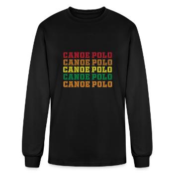 Canoe Polo - Men's Long Sleeve T-Shirt - black - Front
