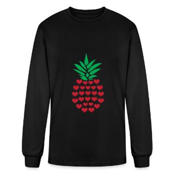 Pineapple - Men's Long Sleeve T-Shirt - black - Front