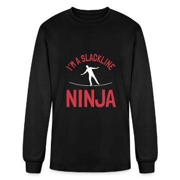 I'm A Slackline Ninja - Men's Long Sleeve T-Shirt - black - Front