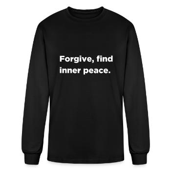 Forgive, find inner peace - Men's Long Sleeve T-Shirt - black - Front