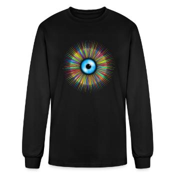 Celestial Eye Abstract Art - Men's Long Sleeve T-Shirt - black - Front
