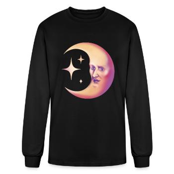 celestial moon - Men's Long Sleeve T-Shirt - black - Front