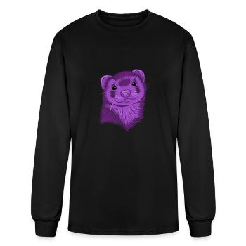 Ferret - Men's Long Sleeve T-Shirt - black - Front