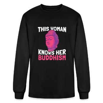 Buddha Buddhism Buddhist - Men's Long Sleeve T-Shirt - black - Front