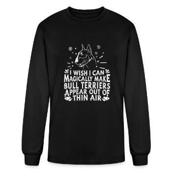 Bull Terrier Dog - Men's Long Sleeve T-Shirt - black - Front