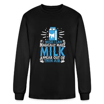 Milk Cow Farmer Farm Farming - Men's Long Sleeve T-Shirt - black - Front