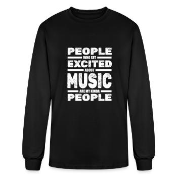 Acoustic Guitar Guitarist - Men's Long Sleeve T-Shirt - black - Front