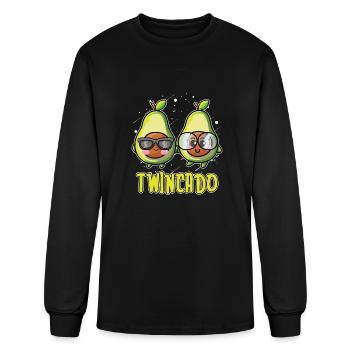 Twin Dad - Men's Long Sleeve T-Shirt - black - Front