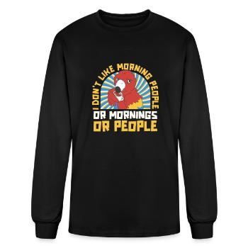 Parrot - Men's Long Sleeve T-Shirt - black - Front