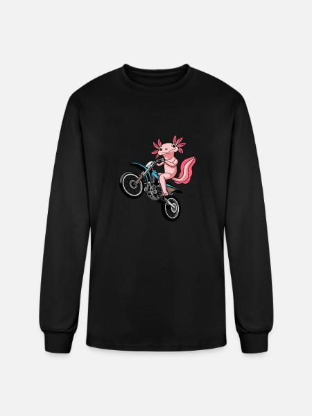 Axolotl Salamander - Men's Long Sleeve T-Shirt - black