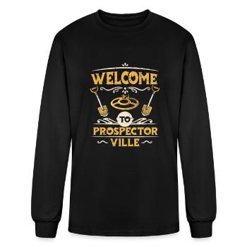 Prospecting Prospector - Men's Long Sleeve T-Shirt - black - Front