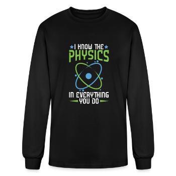 Physics Physicist Applied Physics - Men's Long Sleeve T-Shirt - black - Front