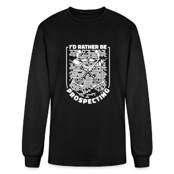 Prospecting Prospector - Men's Long Sleeve T-Shirt - black - Front