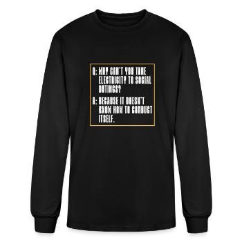 Physics Physicist Applied Physics - Men's Long Sleeve T-Shirt - black - Front