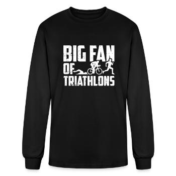 Triathlon Triathlete Fan - Men's Long Sleeve T-Shirt - black - Front