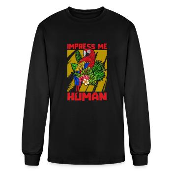 Parrot - Men's Long Sleeve T-Shirt - black - Front
