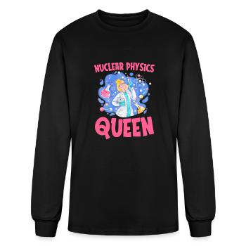 Physics Physicist Nuclear Physics - Men's Long Sleeve T-Shirt - black - Front