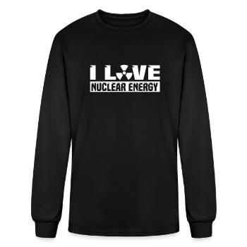 Physics Physicist Nuclear Physics - Men's Long Sleeve T-Shirt - black - Front