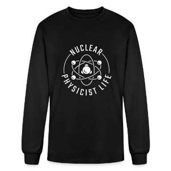 Physics Physicist Nuclear Physics - Men's Long Sleeve T-Shirt - black - Front