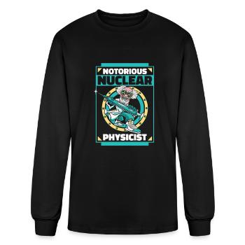 Physics Physicist Nuclear Physics - Men's Long Sleeve T-Shirt - black - Front