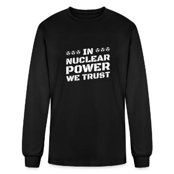Physics Physicist Nuclear Physics - Men's Long Sleeve T-Shirt - black - Front