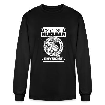 Physics Physicist Nuclear Physics - Men's Long Sleeve T-Shirt - black - Front
