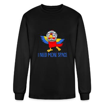 Parrot - Men's Long Sleeve T-Shirt - black - Front