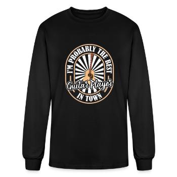 Acoustic Guitar Fun - Men's Long Sleeve T-Shirt - black - Front
