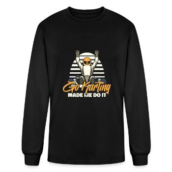 Go Kart Karting Cool - Men's Long Sleeve T-Shirt - black - Front