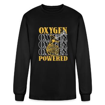 Marching Band Tuba Oxygen - Men's Long Sleeve T-Shirt - black - Front