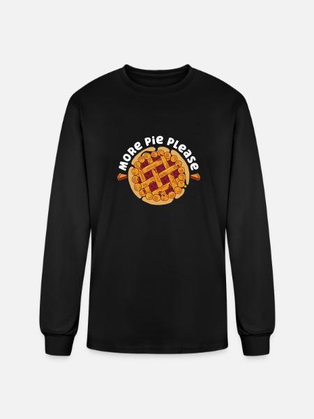 Thanksgiving Pie - Men's Long Sleeve T-Shirt - black
