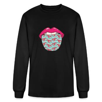 Lobster Tongue - Men's Long Sleeve T-Shirt - black - Front