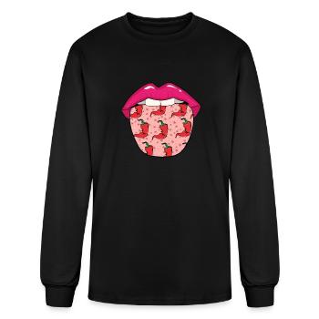 Chipotle Tongue - Men's Long Sleeve T-Shirt - black - Front
