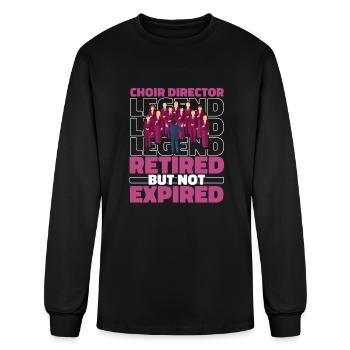 Choirmaster Choir Director Retired - Men's Long Sleeve T-Shirt - black - Front