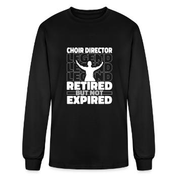 Choirmaster Choir Director Retired - Men's Long Sleeve T-Shirt - black - Front